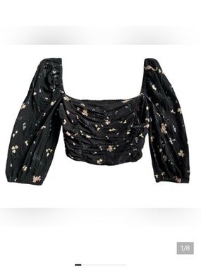 Wilfred Black Floral Blouse